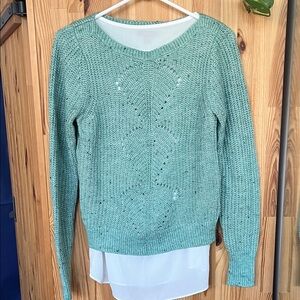RW&Co Aqua Sweater (size XS)